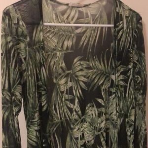 netted coverup duster jacket robe !!versatile!! Sz M